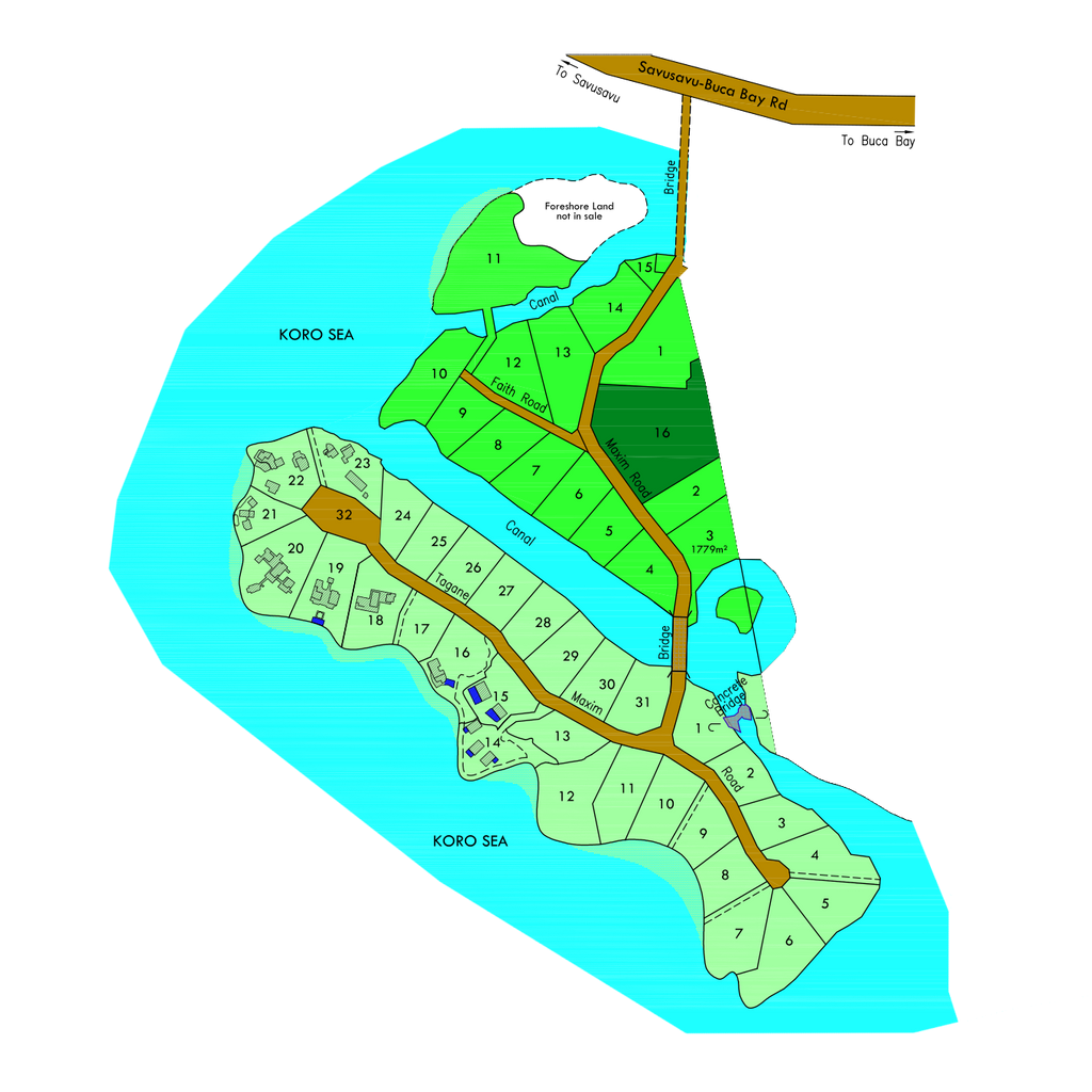 Savasi Island Layout West